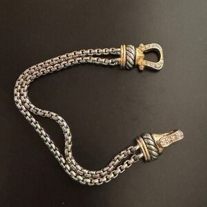 Silver and Gold Chain Bracelet